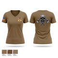 2-142 FA B BTRY Women's Short Sleeve V-neck Shirt - 1
