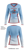 Crismon Rattlers 55873253 Women's Long Sleeve V-neck Shirt - 16
