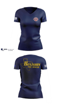 Benjamin Fire Department 83965457 Women's Short Sleeve V-neck Shirt - 100