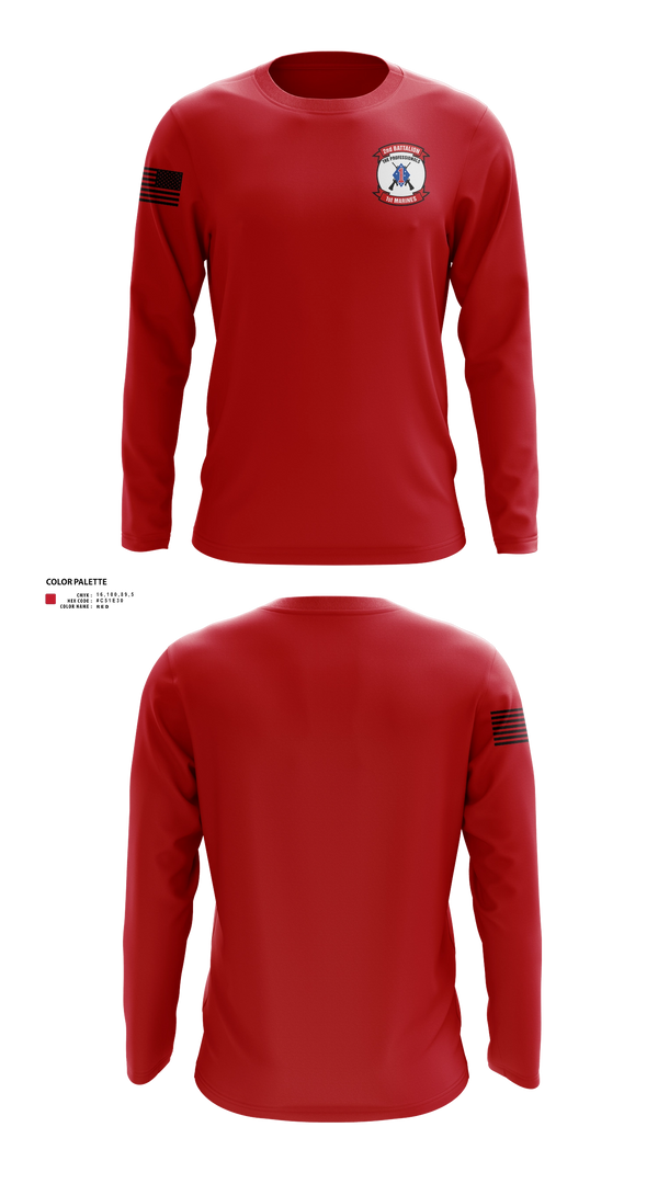 Long Sleeve Performance Shirt, Wpns co 2/1 dragon plt, Marines, Teamtime, Team time, sublimation, custom sports apparel, team uniforms, spirit wear, spiritwear, sports uniforms, custom shirts, team store, custom team store, fundraiser sports, apparel fundraiser