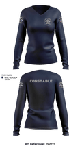 Brazoria County Precinct 4 Constable's Office  Women's Long Sleeve V-neck Shirt - 2
