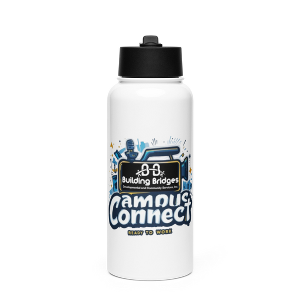 Rise and thrive entertainment 12195080 Stainless Steel Water Bottle with a Straw Lid