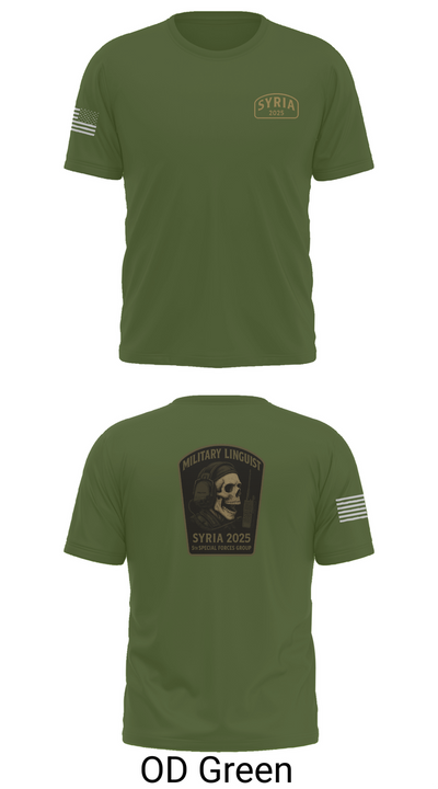 Syria linguist 93457826 Short Sleeve Performance Shirt - 56
