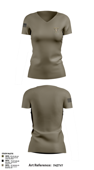 SPECIAL RESPONSE TEAM 32422991 Women's Short Sleeve V-neck Shirt - 2