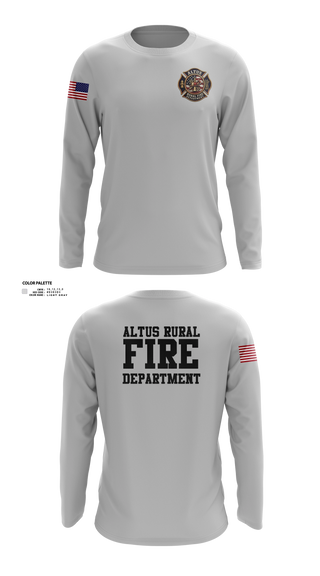 Long Sleeve Performance Shirt, Altus Rural Fire Department, Fire Department, Teamtime, Team time, sublimation, custom sports apparel, team uniforms, spirit wear, spiritwear, sports uniforms, custom shirts, team store, custom team store, fundraiser sports, apparel fundraiser