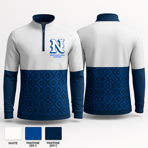 Quarter Zip Jacket, Needles High School Basketball, Men's Basketball, Teamtime, Team time, sublimation, custom sports apparel, team uniforms, spirit wear, spiritwear, sports uniforms, custom shirts, team store, custom team store, fundraiser sports, apparel fundraiser