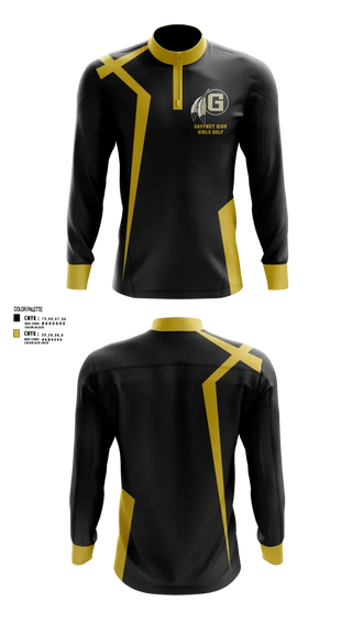 Quarter Zip Jacket, Gaffney High School Golf, Golf, Teamtime, Team time, sublimation, custom sports apparel, team uniforms, spirit wear, spiritwear, sports uniforms, custom shirts, team store, custom team store, fundraiser sports, apparel fundraiser