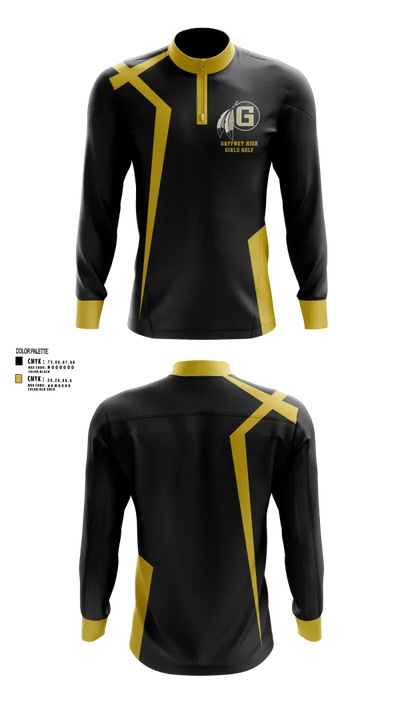 Gaffney High School Golf 40140863 Quarter Zip Jacket - 123