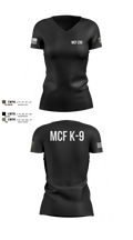 MCF K-9 1827896 Women's Short Sleeve V-neck Shirt - 100
