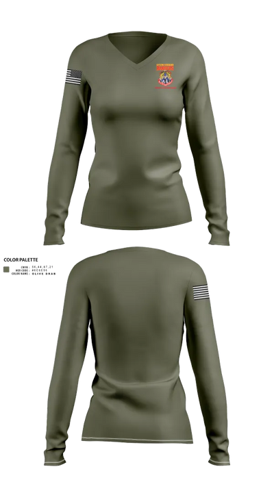3d CCG Women's Long Sleeve V-neck Shirt - 20