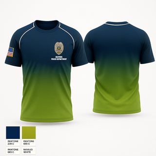 Short Sleeve Performance Shirt, Delphos Police Department, Police, Teamtime, Team time, sublimation, custom sports apparel, team uniforms, spirit wear, spiritwear, sports uniforms, custom shirts, team store, custom team store, fundraiser sports, apparel fundraiser