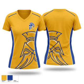 Womens Short Sleeve Vneck Shirt, Spartan Volleyball, Women's Volleyball, Teamtime, Team time, sublimation, custom sports apparel, team uniforms, spirit wear, spiritwear, sports uniforms, custom shirts, team store, custom team store, fundraiser sports, apparel fundraiser