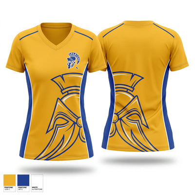 Spartan Volleyball Women's Short Sleeve V-neck Shirt - 1