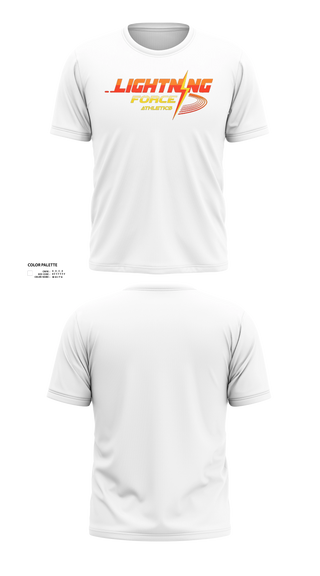 Short Sleeve Performance Shirt, Lightning Force Athletics, Track & Field, Teamtime, Team time, sublimation, custom sports apparel, team uniforms, spirit wear, spiritwear, sports uniforms, custom shirts, team store, custom team store, fundraiser sports, apparel fundraiser