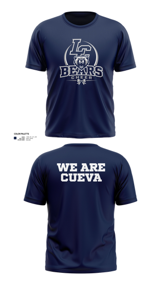 Old School Cotton Feel Shirt, La Cueva Bears, Cheer, Teamtime, Team time, sublimation, custom sports apparel, team uniforms, spirit wear, spiritwear, sports uniforms, custom shirts, team store, custom team store, fundraiser sports, apparel fundraiser