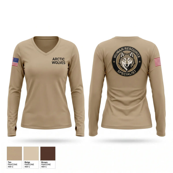 Womens Long Sleeve Vneck Shirt, 1-24 infantry battalion, Army, Teamtime, Team time, sublimation, custom sports apparel, team uniforms, spirit wear, spiritwear, sports uniforms, custom shirts, team store, custom team store, fundraiser sports, apparel fundraiser