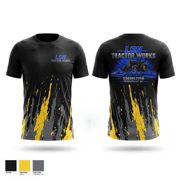 Short Sleeve Performance Shirt, LSN Tractor Works, Police, Teamtime, Team time, sublimation, custom sports apparel, team uniforms, spirit wear, spiritwear, sports uniforms, custom shirts, team store, custom team store, fundraiser sports, apparel fundraiser
