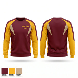 Crew Neck Sweatshirt, South Heart Eagles, Baseball, Teamtime, Team time, sublimation, custom sports apparel, team uniforms, spirit wear, spiritwear, sports uniforms, custom shirts, team store, custom team store, fundraiser sports, apparel fundraiser