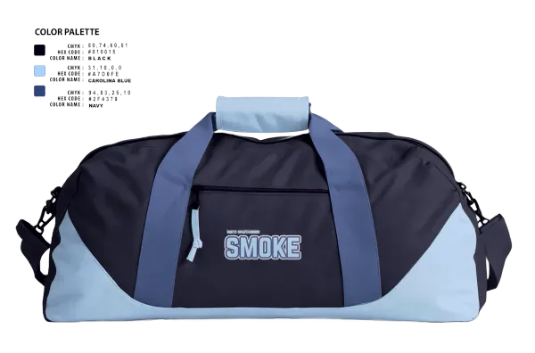 Duffle Bag, South Spartanburg Smoke, Softball, Teamtime, Team time, sublimation, custom sports apparel, team uniforms, spirit wear, spiritwear, sports uniforms, custom shirts, team store, custom team store, fundraiser sports, apparel fundraiser