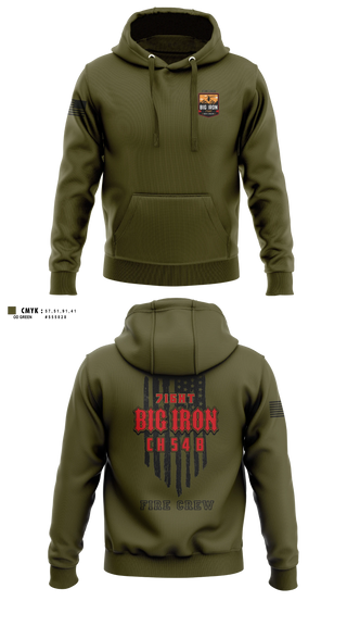 Hoodie, Big Iron, Fire Department, Teamtime, Team time, sublimation, custom sports apparel, team uniforms, spirit wear, spiritwear, sports uniforms, custom shirts, team store, custom team store, fundraiser sports, apparel fundraiser