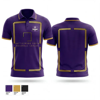 Short Sleeve Performance Polo, Hattiesburg Youth Baseball League, Baseball, Teamtime, Team time, sublimation, custom sports apparel, team uniforms, spirit wear, spiritwear, sports uniforms, custom shirts, team store, custom team store, fundraiser sports, apparel fundraiser