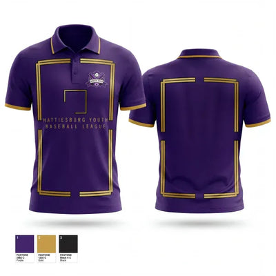 Hattiesburg Youth Baseball League 39324381 Short Sleeve Performance Polo - 1