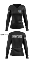 Prince George's County Police Homeland Security Intelligence Unit Women's Long Sleeve V-neck Shirt - 16