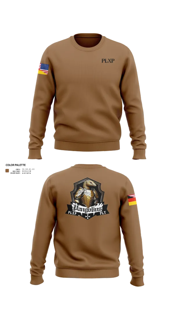 Crew Neck Sweatshirt, PLXP PLT Pangolins, , Teamtime, Team time, sublimation, custom sports apparel, team uniforms, spirit wear, spiritwear, sports uniforms, custom shirts, team store, custom team store, fundraiser sports, apparel fundraiser