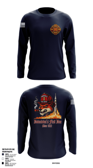 Long Sleeve Performance Shirt, HFR Fire Station1, Fire Department, Teamtime, Team time, sublimation, custom sports apparel, team uniforms, spirit wear, spiritwear, sports uniforms, custom shirts, team store, custom team store, fundraiser sports, apparel fundraiser