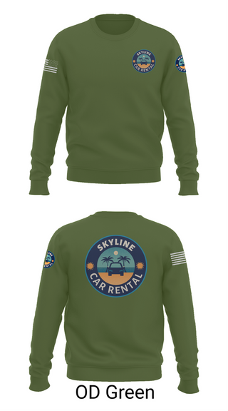 Crew Neck Sweatshirt, Skyline Car Rental, Men's Basketball, Teamtime, Team time, sublimation, custom sports apparel, team uniforms, spirit wear, spiritwear, sports uniforms, custom shirts, team store, custom team store, fundraiser sports, apparel fundraiser