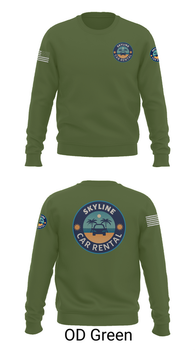 Skyline Car Rental 78356541 Crew Neck Sweatshirt - 45