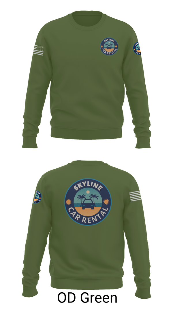 Crew Neck Sweatshirt, Skyline Car Rental, Men's Basketball, Teamtime, Team time, sublimation, custom sports apparel, team uniforms, spirit wear, spiritwear, sports uniforms, custom shirts, team store, custom team store, fundraiser sports, apparel fundraiser