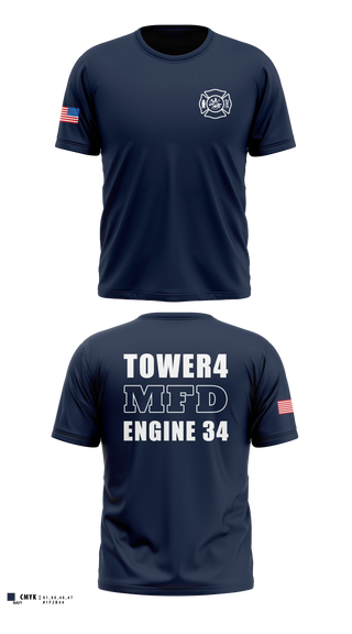 Short Sleeve Performance Shirt, Morristown Fire Department, Fire Department, Teamtime, Team time, sublimation, custom sports apparel, team uniforms, spirit wear, spiritwear, sports uniforms, custom shirts, team store, custom team store, fundraiser sports, apparel fundraiser