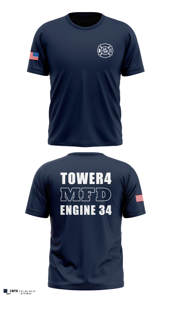 Morristown Fire Department Old School Cotton Feel Shirt - 3
