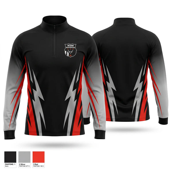Quarter Zip Jacket, Eagle Pass Winn HS, Men's Soccer, Teamtime, Team time, sublimation, custom sports apparel, team uniforms, spirit wear, spiritwear, sports uniforms, custom shirts, team store, custom team store, fundraiser sports, apparel fundraiser