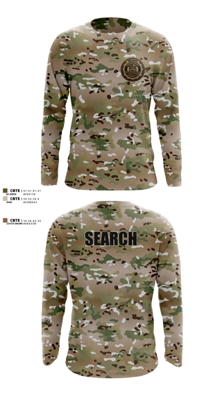 Long Sleeve Performance Shirt, BVCC Search Team, Police, Teamtime, Team time, sublimation, custom sports apparel, team uniforms, spirit wear, spiritwear, sports uniforms, custom shirts, team store, custom team store, fundraiser sports, apparel fundraiser