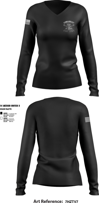 Womens Long Sleeve Vneck Shirt, BIG DRACO, , Teamtime, Team time, sublimation, custom sports apparel, team uniforms, spirit wear, spiritwear, sports uniforms, custom shirts, team store, custom team store, fundraiser sports, apparel fundraiser