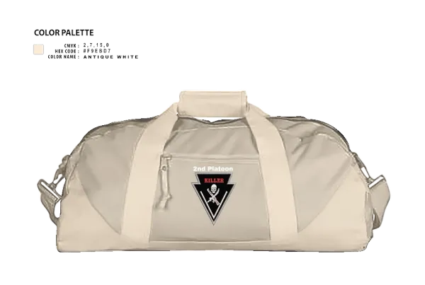 Duffle Bag, 2/11 killer troop, Army, Teamtime, Team time, sublimation, custom sports apparel, team uniforms, spirit wear, spiritwear, sports uniforms, custom shirts, team store, custom team store, fundraiser sports, apparel fundraiser