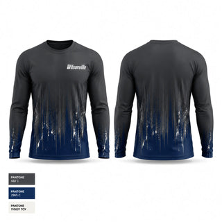 Long Sleeve Performance Shirt, Wilsonville, Men's Basketball, Teamtime, Team time, sublimation, custom sports apparel, team uniforms, spirit wear, spiritwear, sports uniforms, custom shirts, team store, custom team store, fundraiser sports, apparel fundraiser