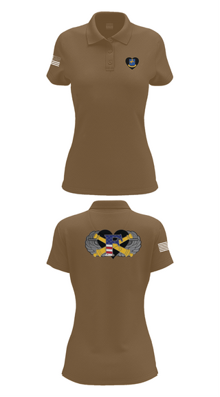 Womens Short Sleeve Performance Polo, Freedom BTRY, 1-320th FAR, , Teamtime, Team time, sublimation, custom sports apparel, team uniforms, spirit wear, spiritwear, sports uniforms, custom shirts, team store, custom team store, fundraiser sports, apparel fundraiser