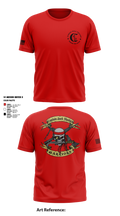 1st Battalion 2nd Marines Charlie Company 11974210 Short Sleeve Performance Shirt - 2