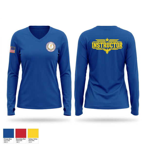 Womens Long Sleeve Vneck Shirt, BRTC/LETA, Police, Teamtime, Team time, sublimation, custom sports apparel, team uniforms, spirit wear, spiritwear, sports uniforms, custom shirts, team store, custom team store, fundraiser sports, apparel fundraiser