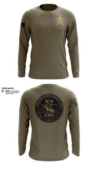 Long Sleeve Performance Shirt, Mecklenburg County Sheriff’s Office K9, Police, Teamtime, Team time, sublimation, custom sports apparel, team uniforms, spirit wear, spiritwear, sports uniforms, custom shirts, team store, custom team store, fundraiser sports, apparel fundraiser