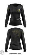 Mounds Police Department 71923996 Women's Long Sleeve V-neck Shirt - 2