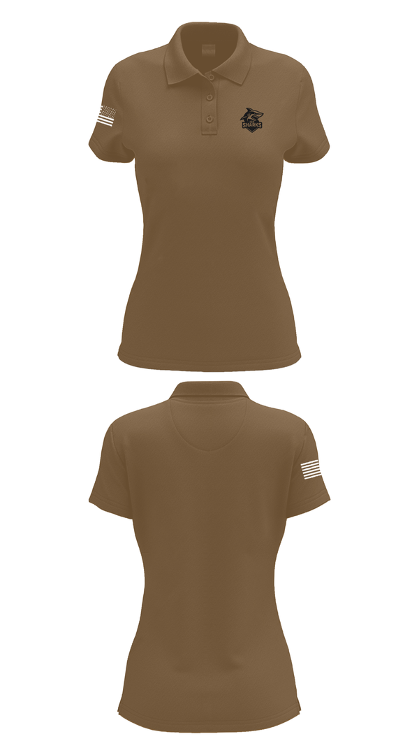 Womens Short Sleeve Performance Polo, Thunder Sharks, Ice Hockey, Teamtime, Team time, sublimation, custom sports apparel, team uniforms, spirit wear, spiritwear, sports uniforms, custom shirts, team store, custom team store, fundraiser sports, apparel fundraiser