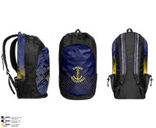 Gear Bag, Ilwaco Lady Fishermen Volleyball, Women's Volleyball, Teamtime, Team time, sublimation, custom sports apparel, team uniforms, spirit wear, spiritwear, sports uniforms, custom shirts, team store, custom team store, fundraiser sports, apparel fundraiser