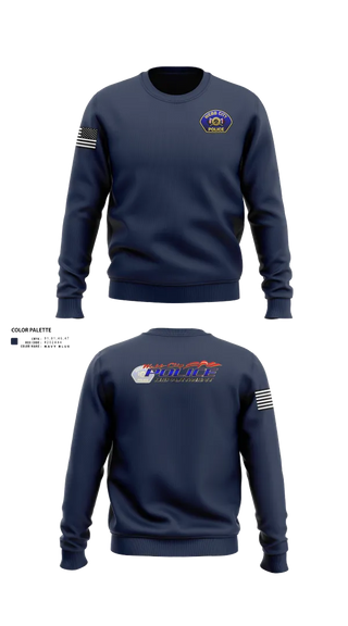 Crew Neck Sweatshirt, Webb City Police Department, Police, Teamtime, Team time, sublimation, custom sports apparel, team uniforms, spirit wear, spiritwear, sports uniforms, custom shirts, team store, custom team store, fundraiser sports, apparel fundraiser