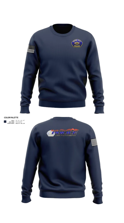 Webb City Police Department 58587049 Crew Neck Sweatshirt - 22
