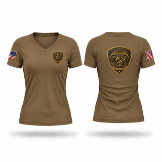 Womens Short Sleeve Vneck Shirt, Crime Suppression Unit, Police, Teamtime, Team time, sublimation, custom sports apparel, team uniforms, spirit wear, spiritwear, sports uniforms, custom shirts, team store, custom team store, fundraiser sports, apparel fundraiser