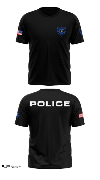 Old School Cotton Feel Shirt, Colcord Police Dept, , Teamtime, Team time, sublimation, custom sports apparel, team uniforms, spirit wear, spiritwear, sports uniforms, custom shirts, team store, custom team store, fundraiser sports, apparel fundraiser